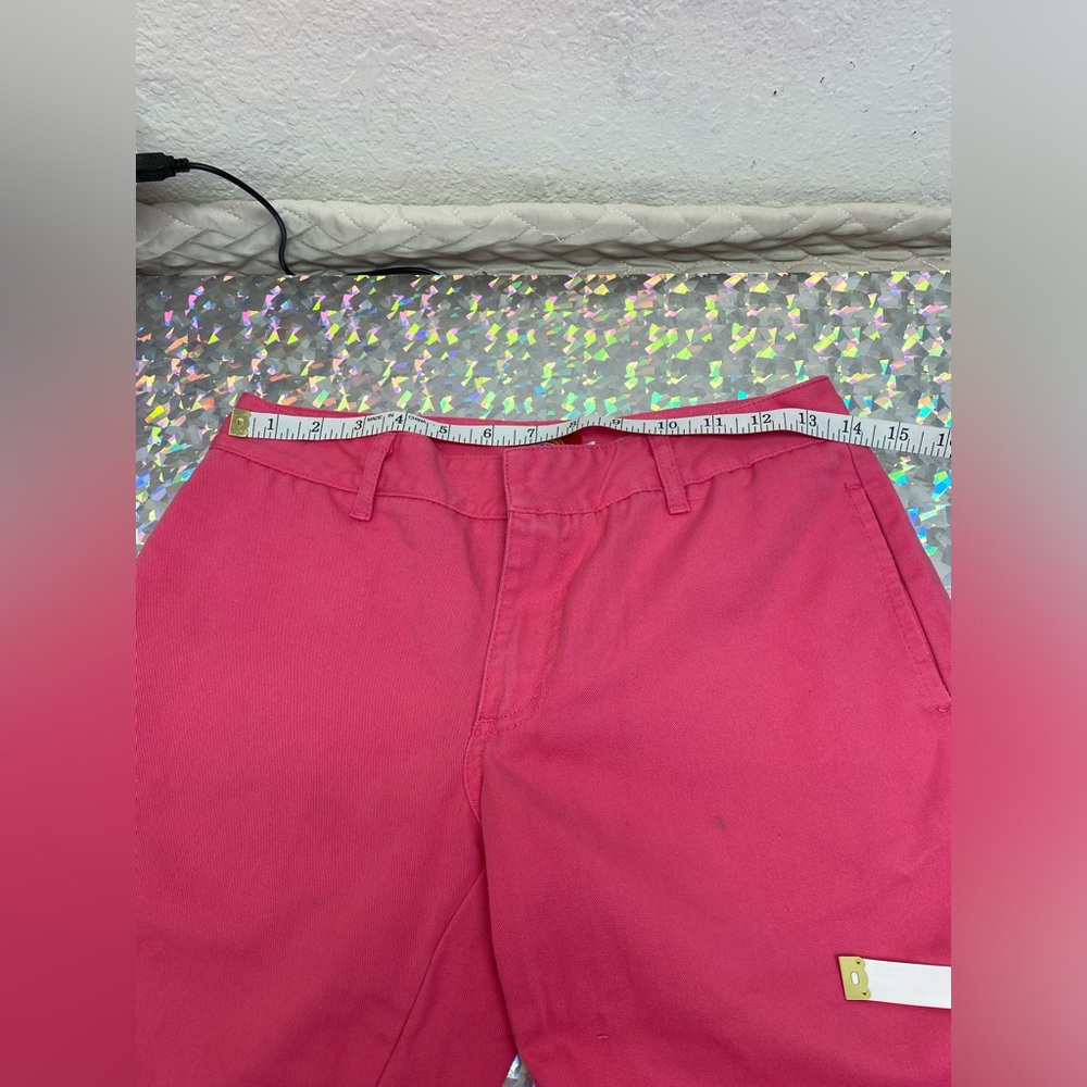 Y2K Vintage Hot Pink Dickies Capris + Butterfly Tube Top Outfit XS/S 3 Juniors - Picture 8 of 16